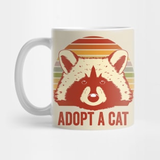 Adopt A Cat Cute Raccoon Mug